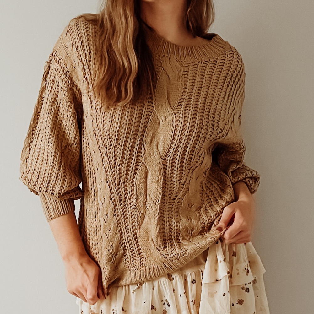 NWT knit brown sweater